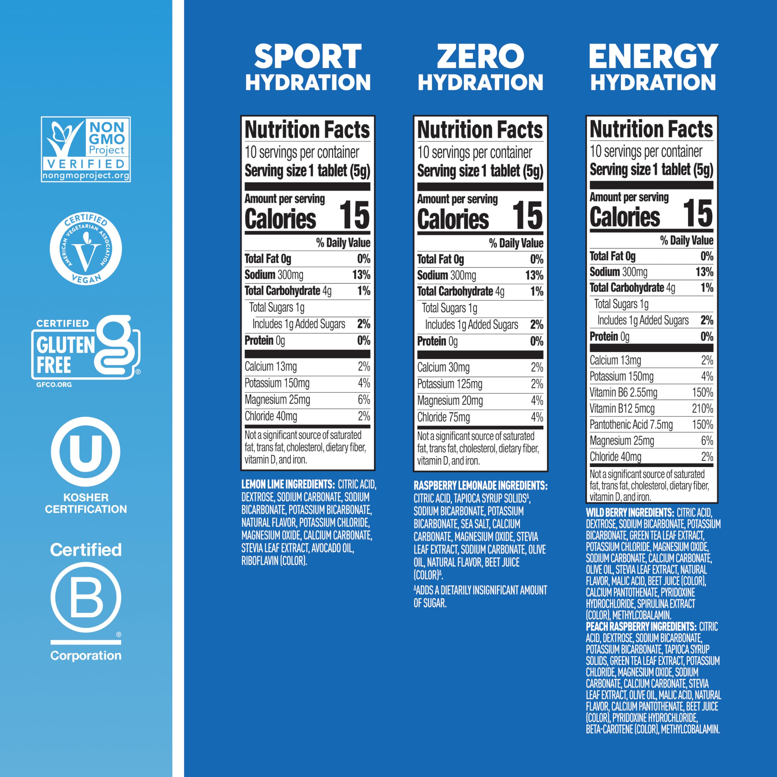 Nuun comparativa de tamaño en mano, portable y fácil de llevar