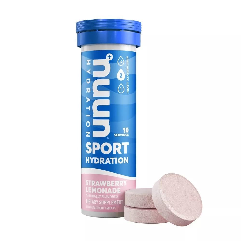 Nuun paquete frontal de 6 tubos mostrando conveniencia y portabilidad