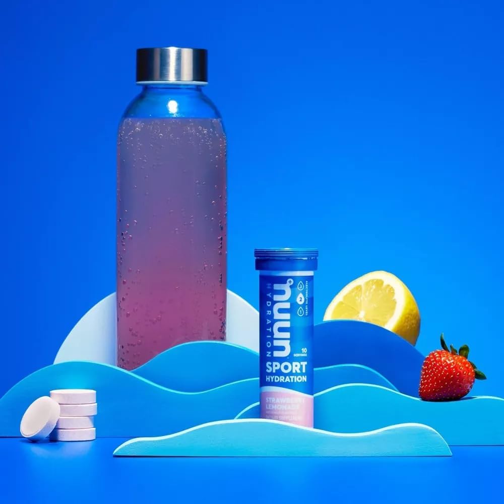 Nuun lista de ingredientes en el envase resaltando transparencia