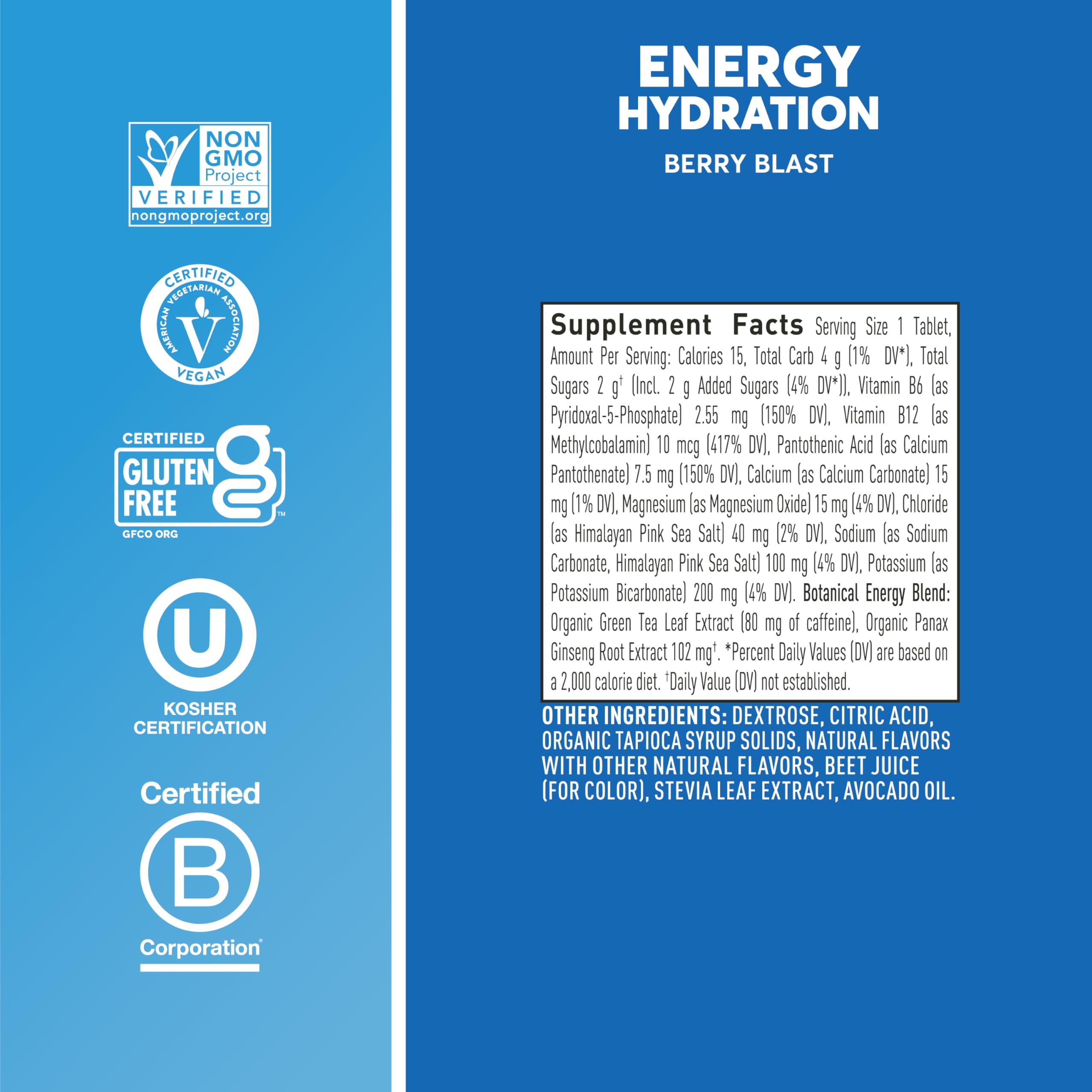 Nuun etiqueta de ingredientes y valores para transparencia y elección informada
