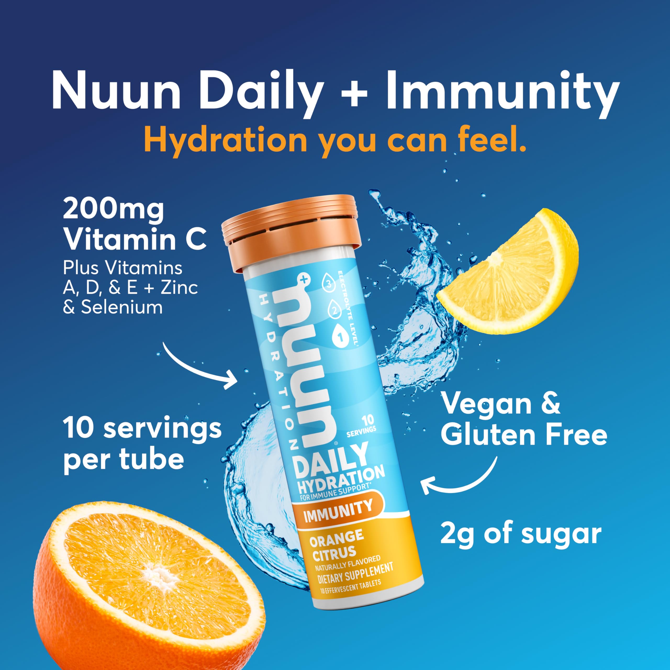 Nuun tableta efervescente en primer plano disolviéndose, rápida absorción