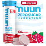 Nuun tubo fresa silvestre mostrando el envase y beneficios de hidratación