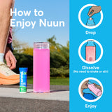 Nuun tubos en mochila en sendero, ideal para actividades al aire libre