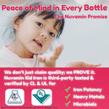 Nuvamin etiqueta con información nutricional y certificaciones visibles