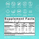 Nuvamin etiqueta con vitaminas D3 K2 y lista de ingredientes limpios