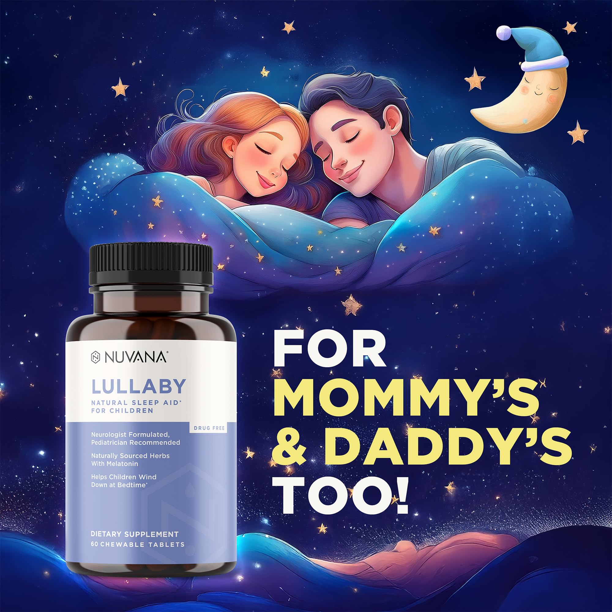 Nuvana Lullaby uso en cama con niño leyendo, ayuda a rutina nocturna
