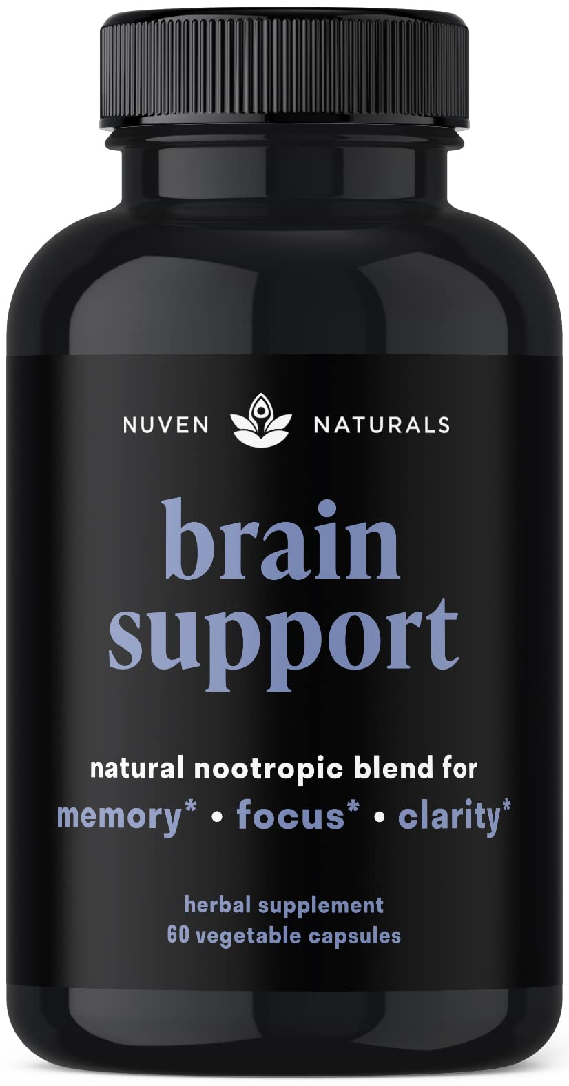 Nuven Naturals frente del envase mostrando 60 cápsulas y beneficios