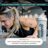 Nuzest etiqueta ingredientes y valores nutricionales, transparencia y confianza