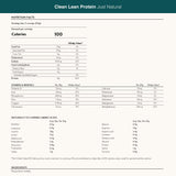 Nuzest etiqueta nutricional legible mostrando proteínas por servicio