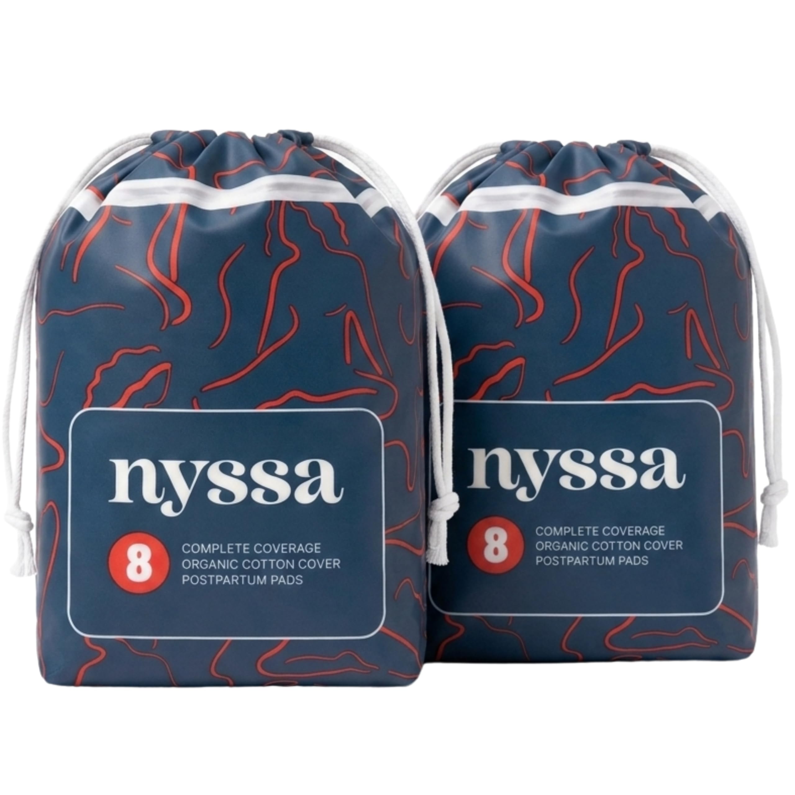 Nyssa empaque frontal con 2 paquetes y 16 toallas, protección inmediata