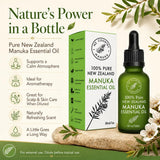 NZ Country Manuka gota de aceite en piel mostrando textura concentrada
