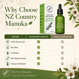 NZ Country Manuka gotas en difusor ambientando habitación de forma natural