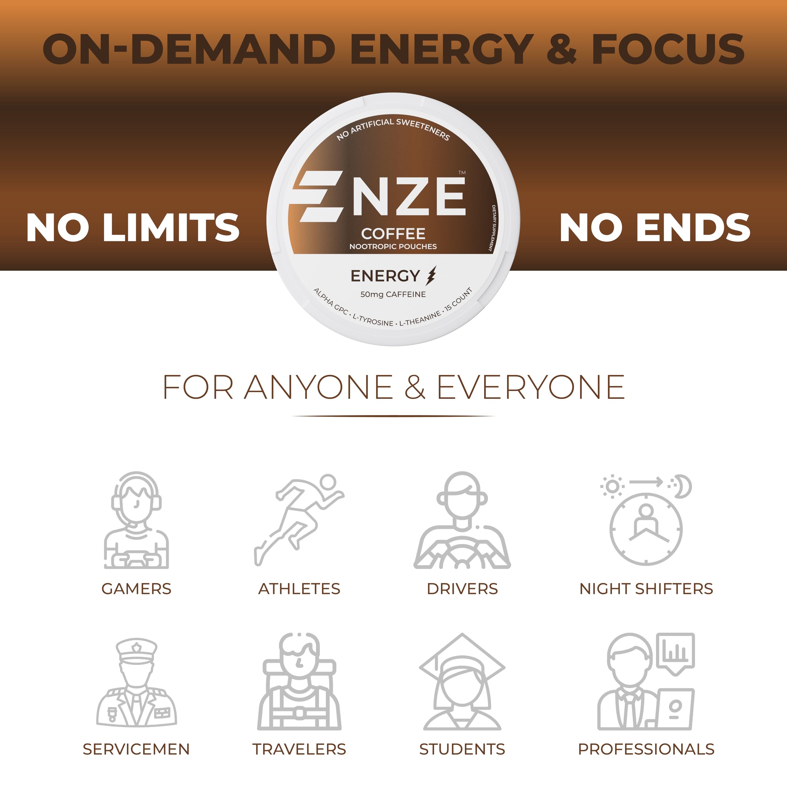 NZE pouch como pre‑entreno en gimnasio, energía práctica
