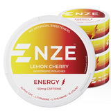 NZE lata Lemon Cherry frontal mostrando el envase y beneficio práctico