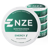 NZE lata frontal Wintergreen mostrando diseño y beneficio portátil