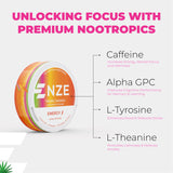 NZE pouch en mano demostrando colocación y conveniencia