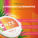 NZE pouches dentro de lata abiertos listos para uso inmediato