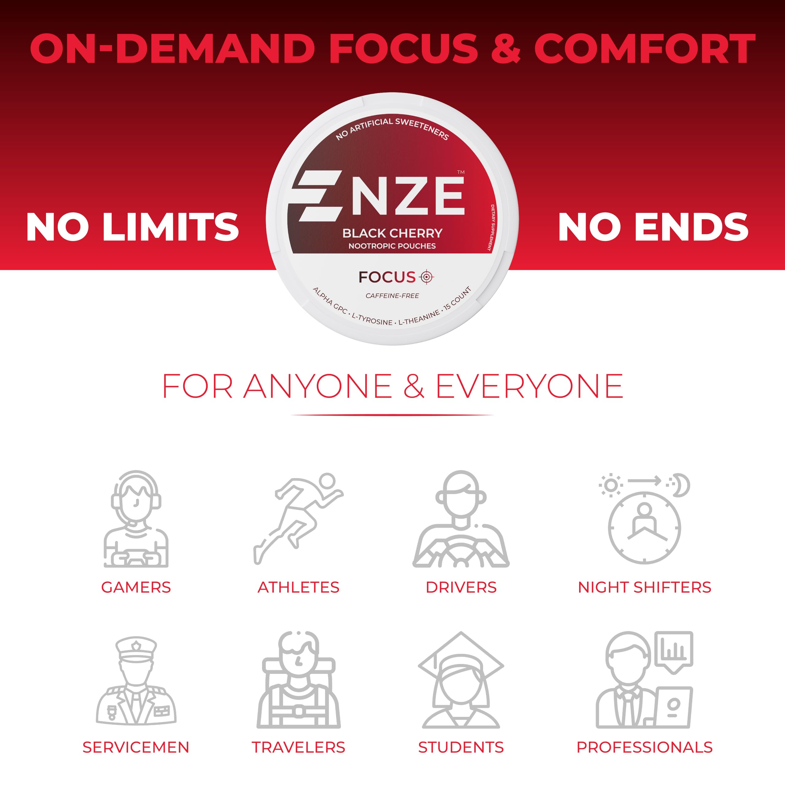 Lifestyle en oficina usando NZE para apoyo de concentración sin cafeína