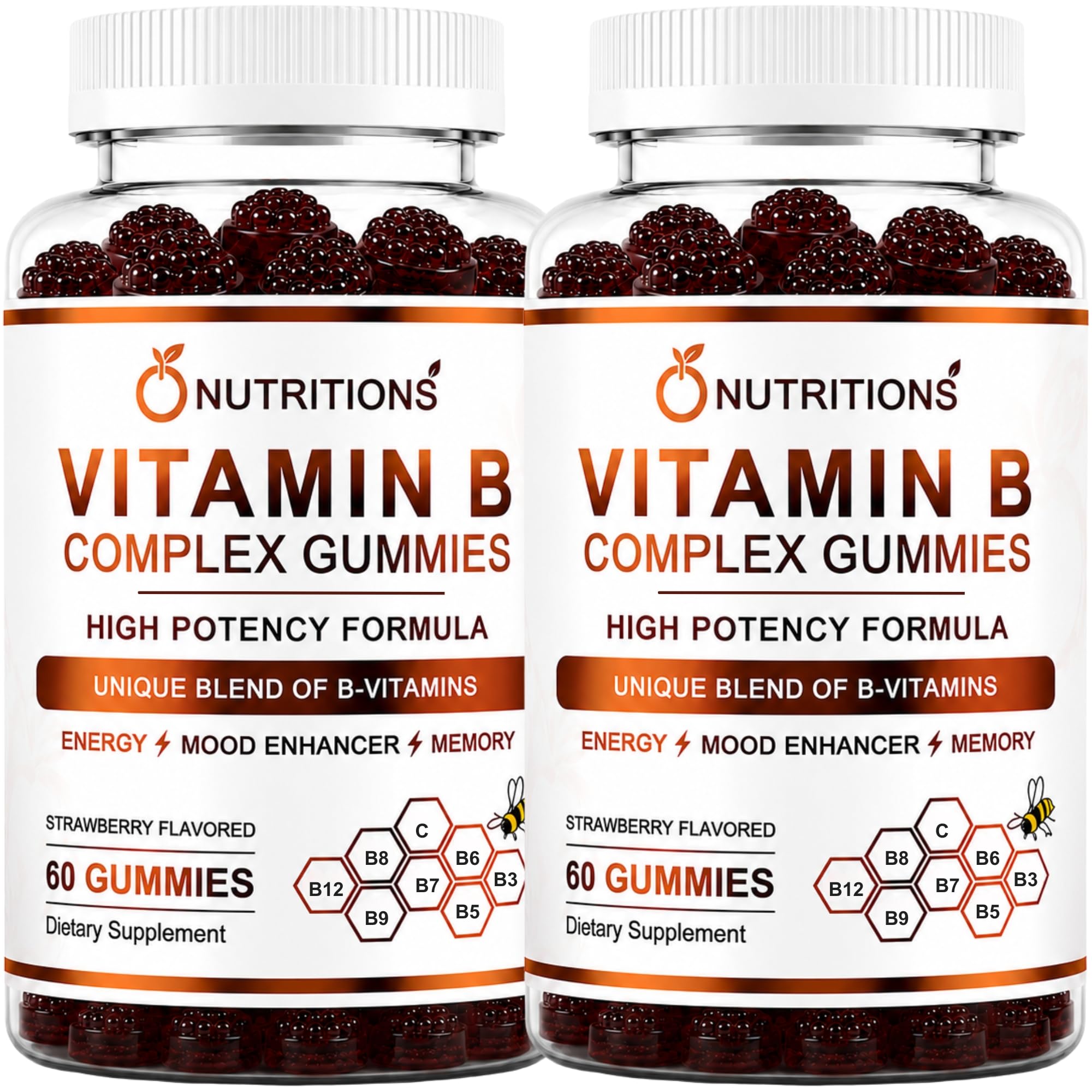 O NUTRITIONS frente del envase mostrando diseño y beneficios