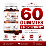 O NUTRITIONS tarro abierto con gominolas para visualización del contenido