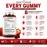 O NUTRITIONS textura de gominola vegana cercana, masticable y suave