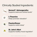 O Positiv FLO ingredientes clave Sensoril ashwagandha L‑theanine St John's Wort