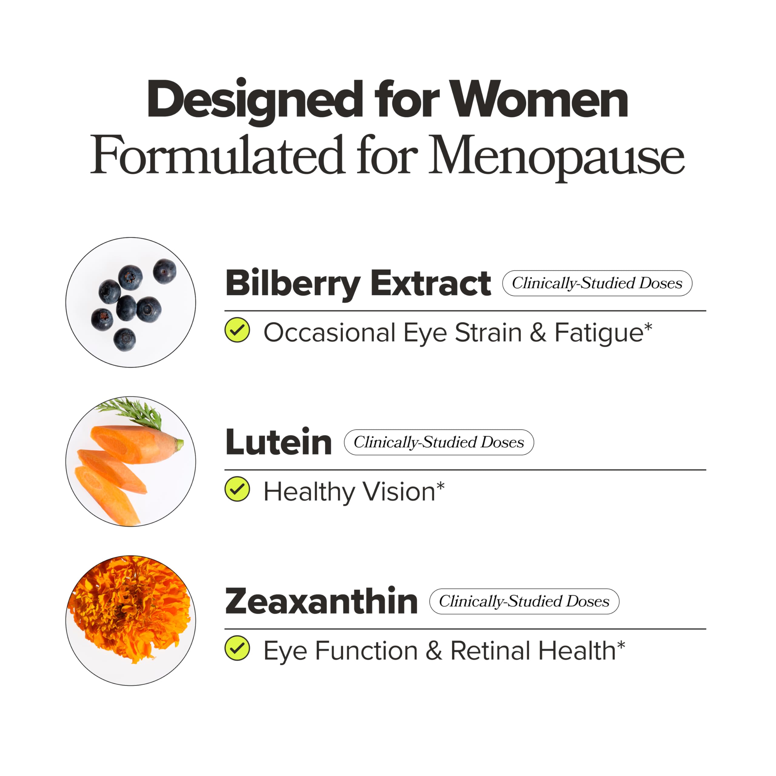 O Positiv etiqueta con ingredientes clave y transparencia