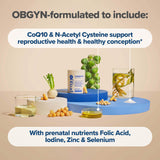 O Positiv etiqueta con ingredientes clave y beneficios nutricionales visibles