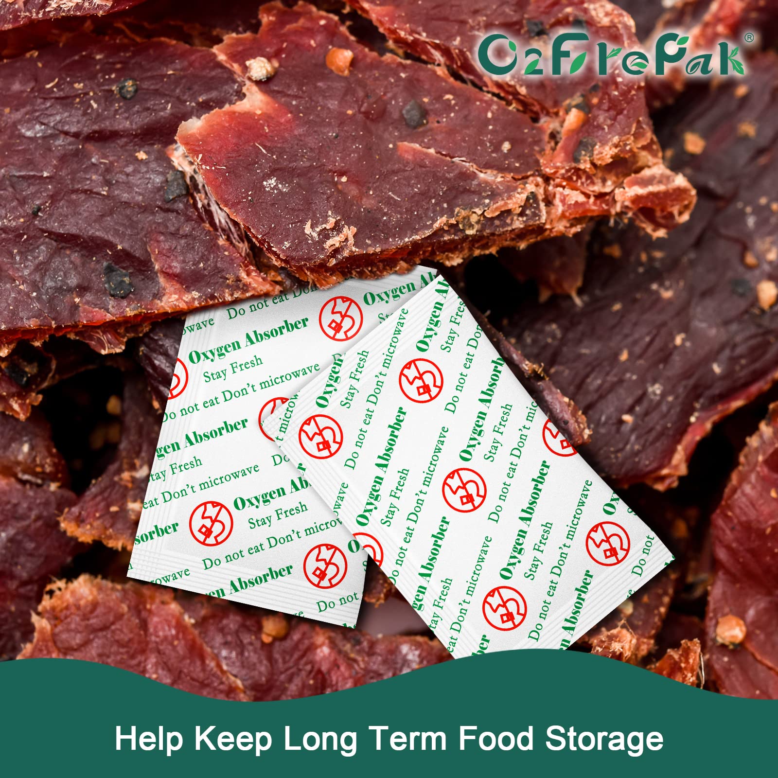 Detalle del material de O2frepak mostrando la textura y seguridad para alimentos