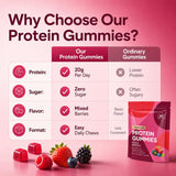 OAKA primer plano de una gomita frutos rojos y sabor placentero
