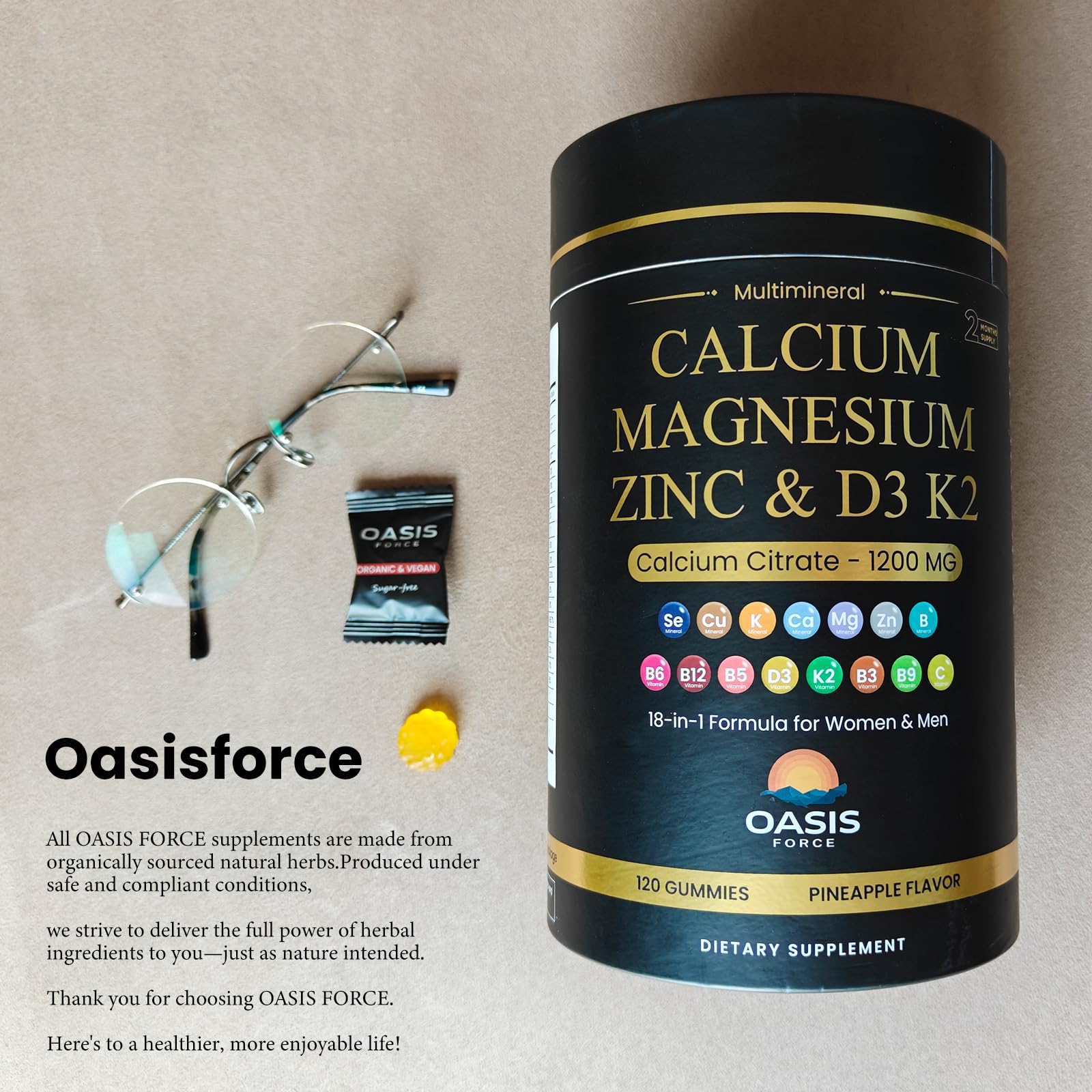 OASIS FORCE embalaje exterior reciclable destacando opción ecológica