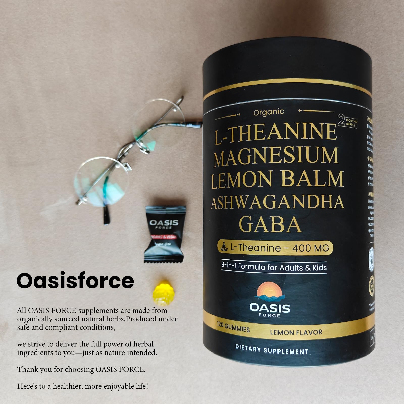 OASIS FORCE empaque exterior reciclable enfatizando sostenibilidad