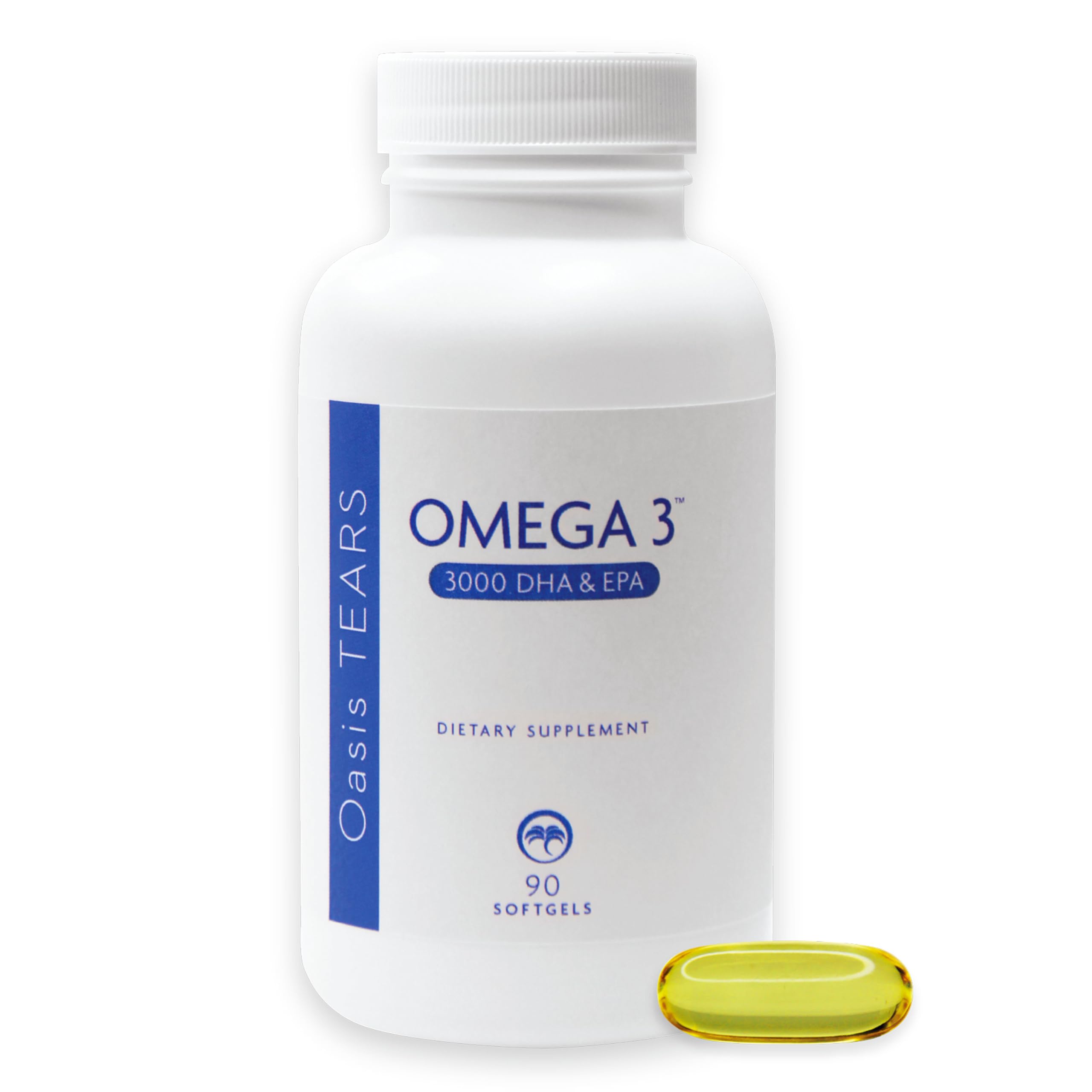 Oasis TEARS OMEGA frente del envase mostrando presentación y beneficio de pureza