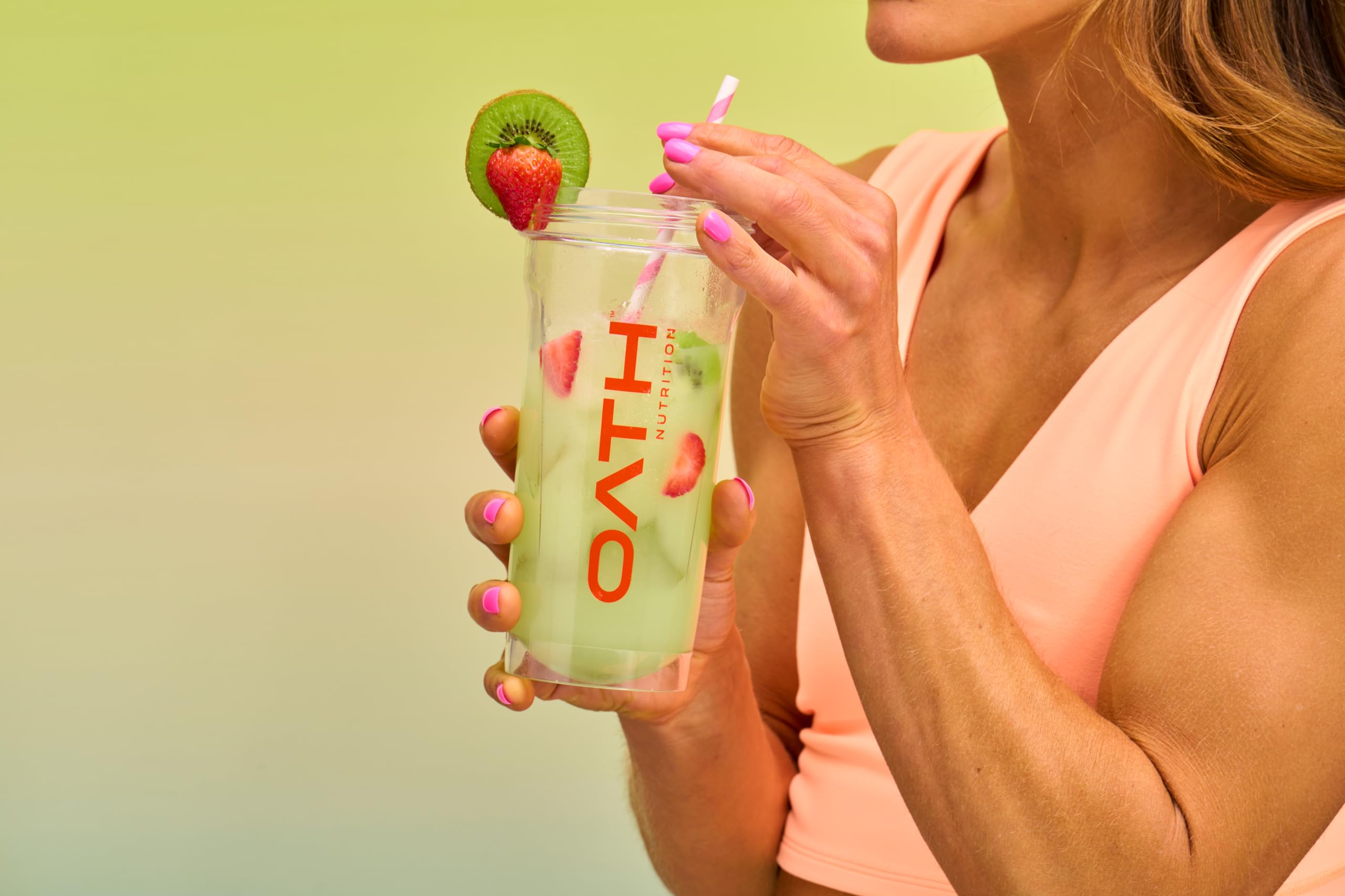 Oath Nutrition etiqueta nutricional enfocada en 20g proteína por porción