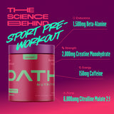 OATH NUTRITION primer plano del polvo con textura fina y mezcla fácil