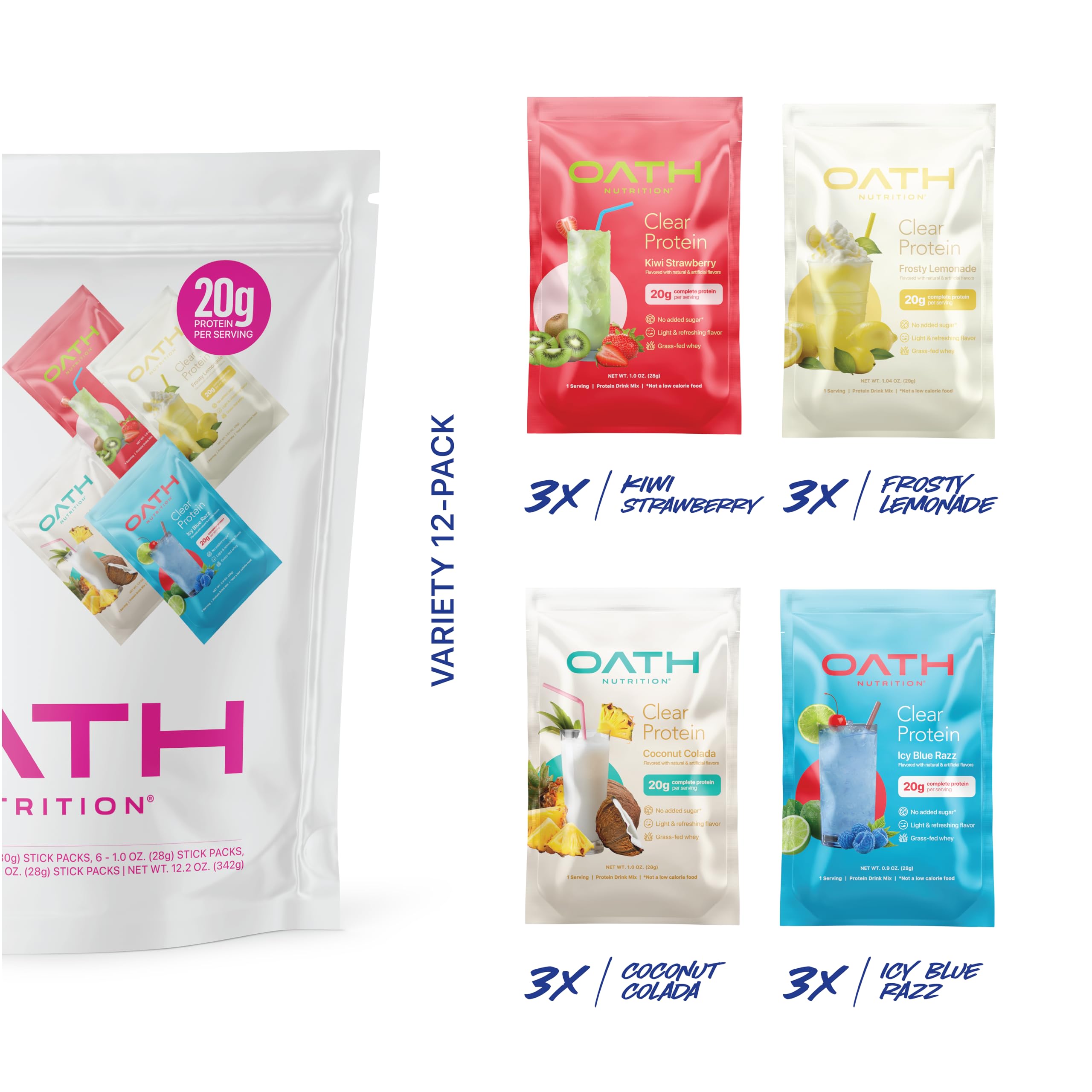 OATH NUTRITION porción en cucharilla para comparar tamaño y conveniencia