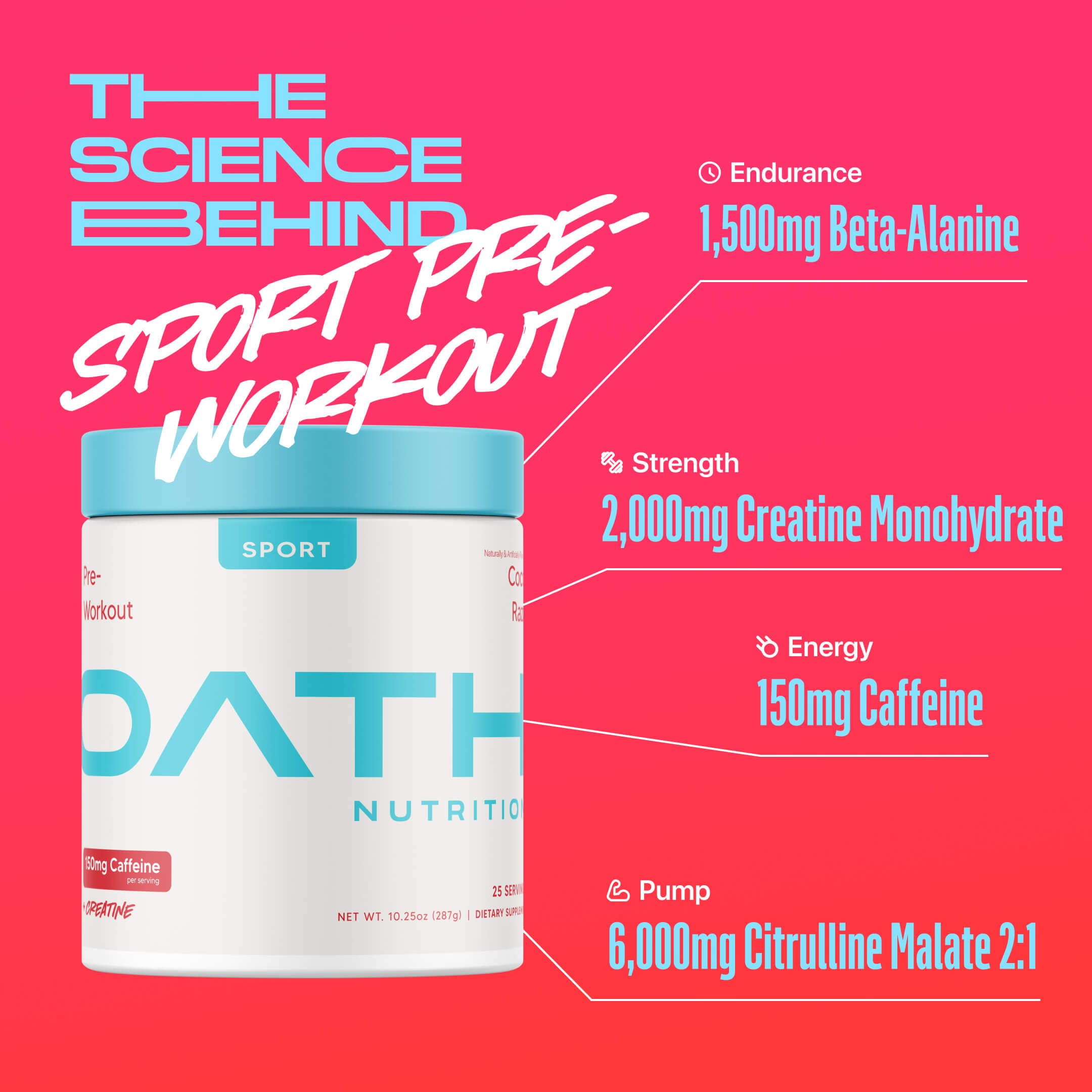 Oath Nutrition polvo textura cercana, mezcla fina y fácil disolución