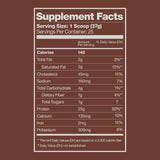 Oath Nutrition textura del polvo en primer plano, mezcla homogénea y cremosa