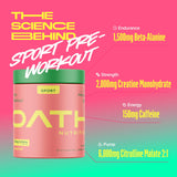 Oath Nutrition textura del polvo Melonade Stand mezcla fina y fácil disolución