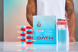 Oath Nutrition uso estilo de vida en playa para consumo refrescante