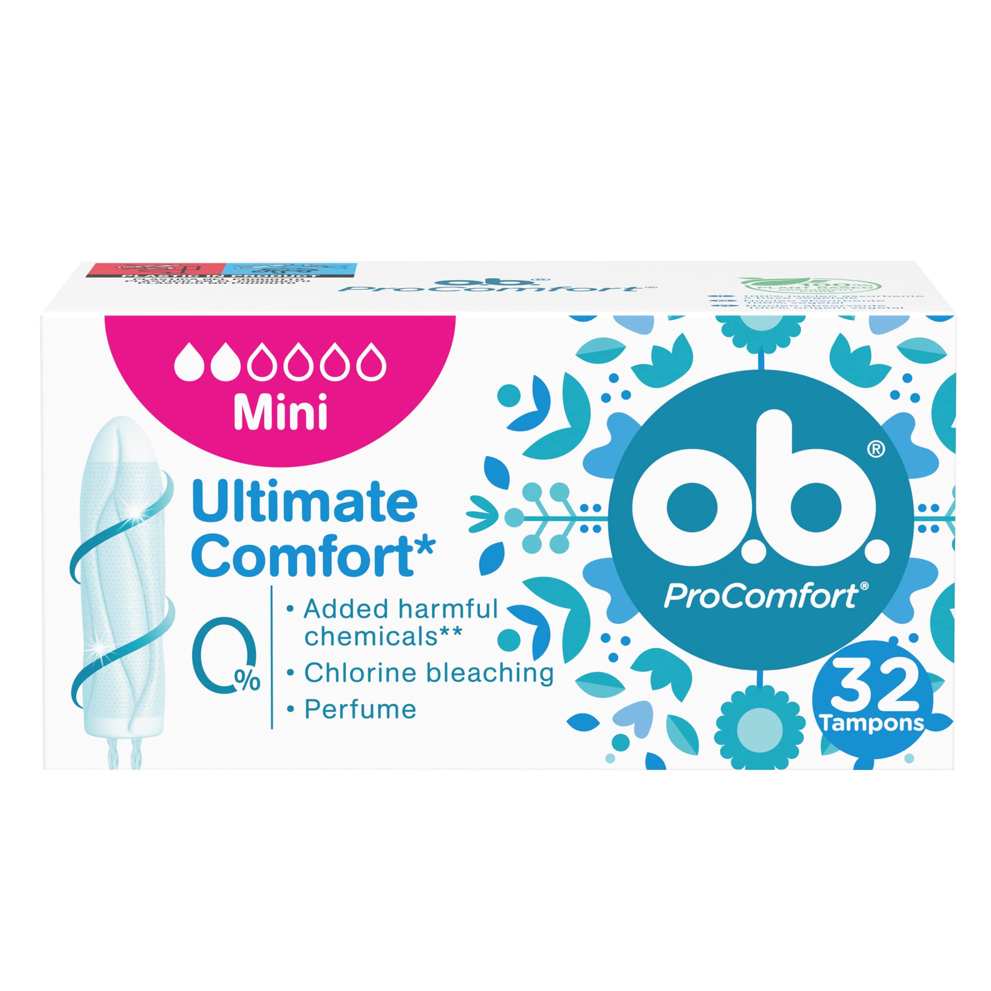 o.b. paquete frontal ProComfort Mini mostrando diseño compacto y conveniencia