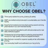 obel Follicgro persona sosteniendo una cápsula ilustra uso diario sencillo