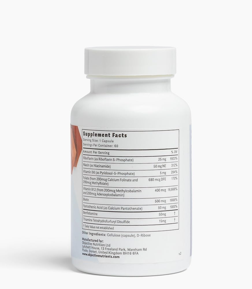 Objective Nutrients cápsula en primer plano indicando alta biodisponibilidad y calidad