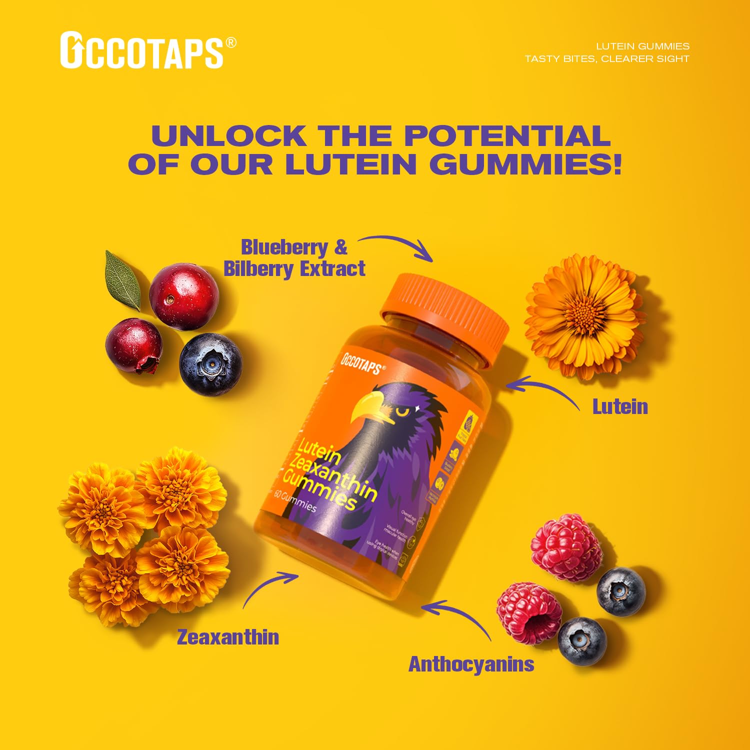 occotaps gomitas en forma de estrella diseño amigable para adultos