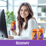 Occotaps representación de luteína y bilberry, perfil antioxidante