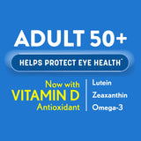 Capsula MiniGel de Ocuvite 50+ en primer plano, fácil de tragar