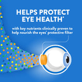 Etiqueta nutricional de Ocuvite 50+ indicando luteína y zeaxantina