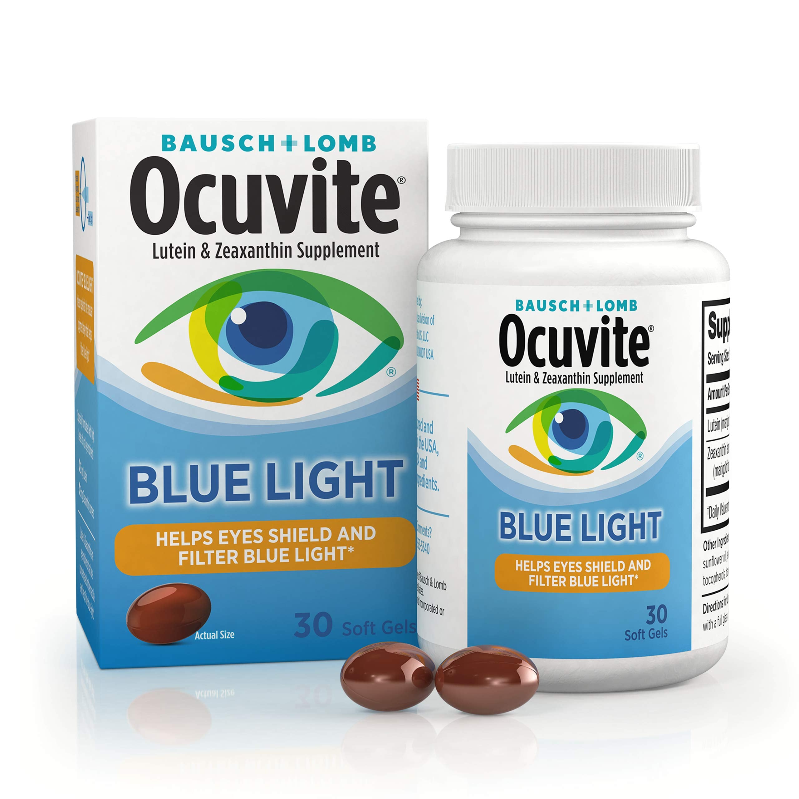Ocuvite frente del empaque mostrando cantidad y beneficios visibles