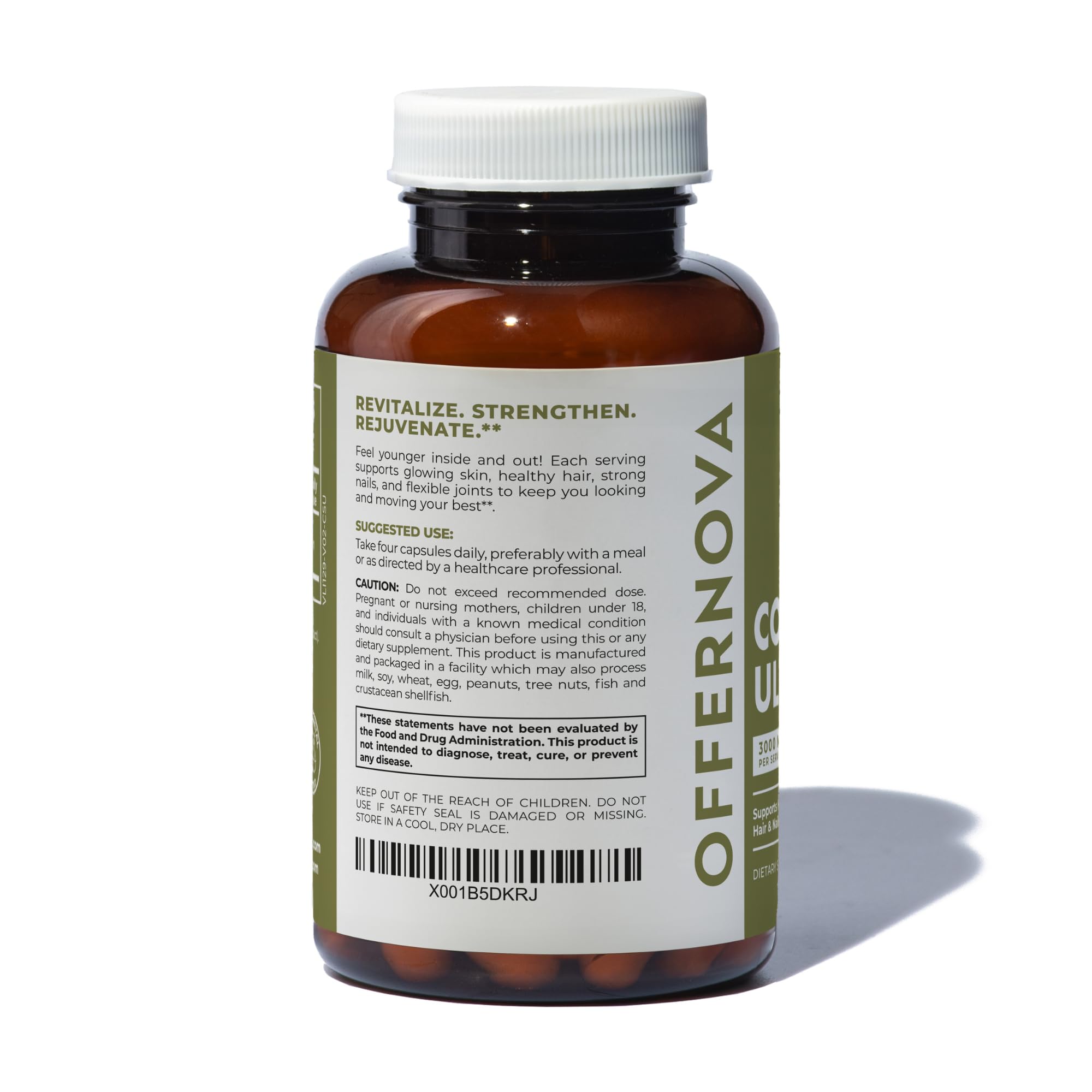 Offernova frasco junto a objeto para comparar tamaño y conveniencia