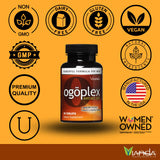 ogoplex producto en mano comparando tamaño y facilidad de ingestión